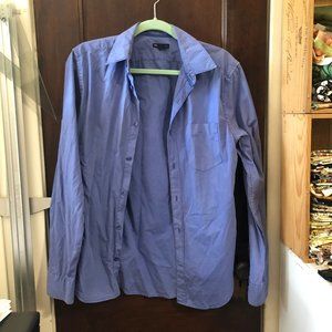 Purple-Blue Button Up Slim Fit Men's Shirt Gap (S)